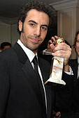Sacha Baron Cohen Cuts Up At The Golden Globes